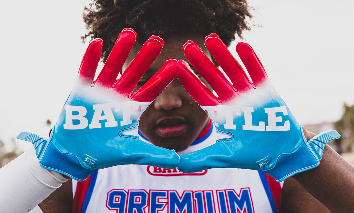Gradient Doom Receiver Football Gloves