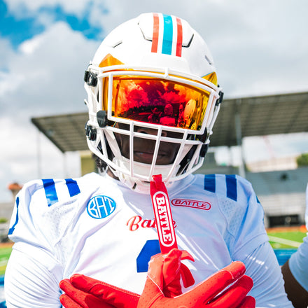 a visor for your football helmet NXTRND VZR3 Red VICIS 01 GY Football Visor Football Facemask