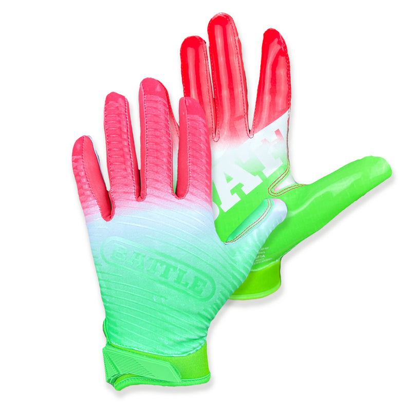Green; Football Receiver Gloves